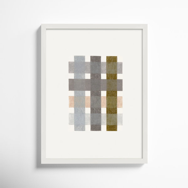 Lancel Untitled (gridlock) no.1 by Beth James Framed Wall Art Birch